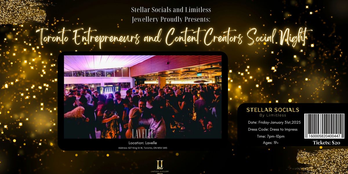 Toronto Entrepreneurs and Content Creators Social Night