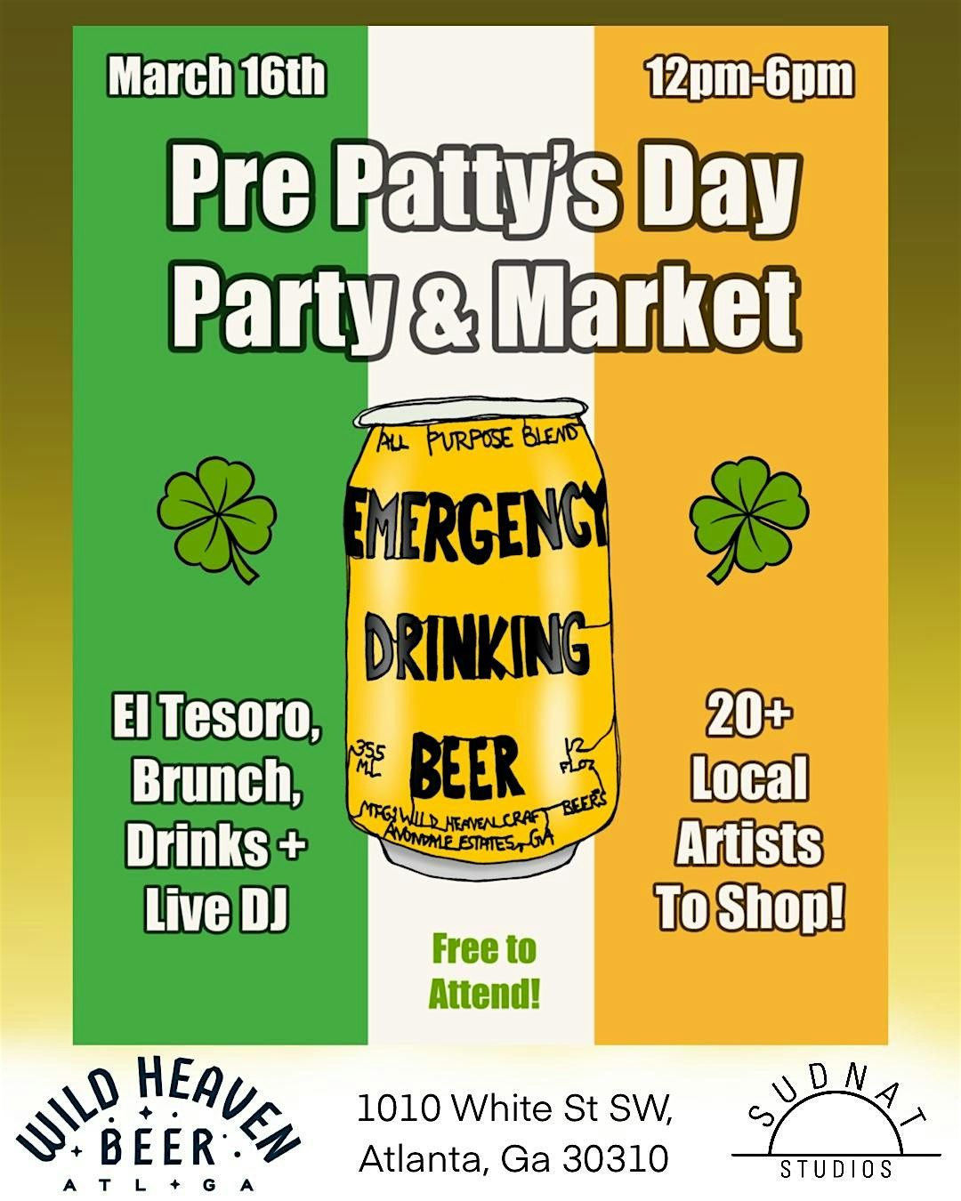 Pre Patty's Day Party & Market @ Wild Heaven West End