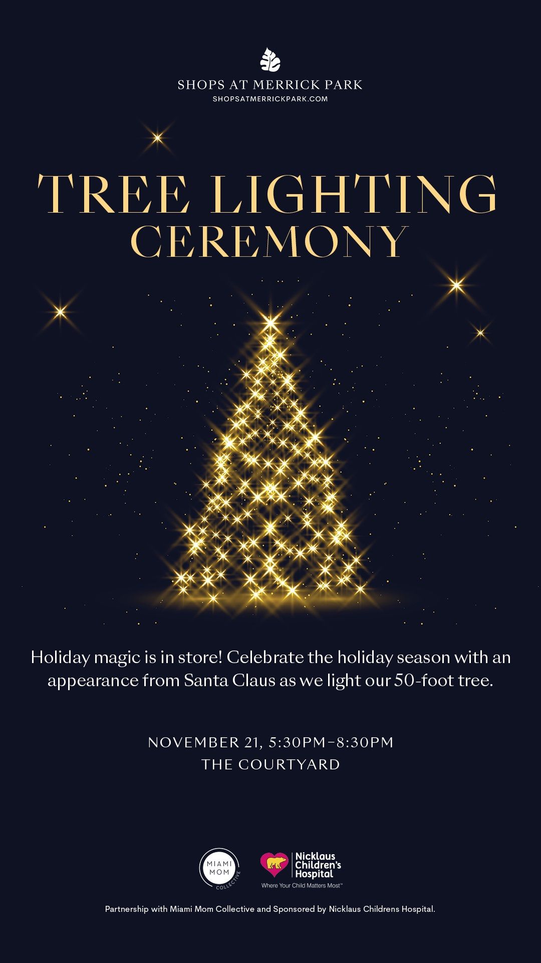 Annual Tree Lighting Ceremony at the Shops at Merrick Park