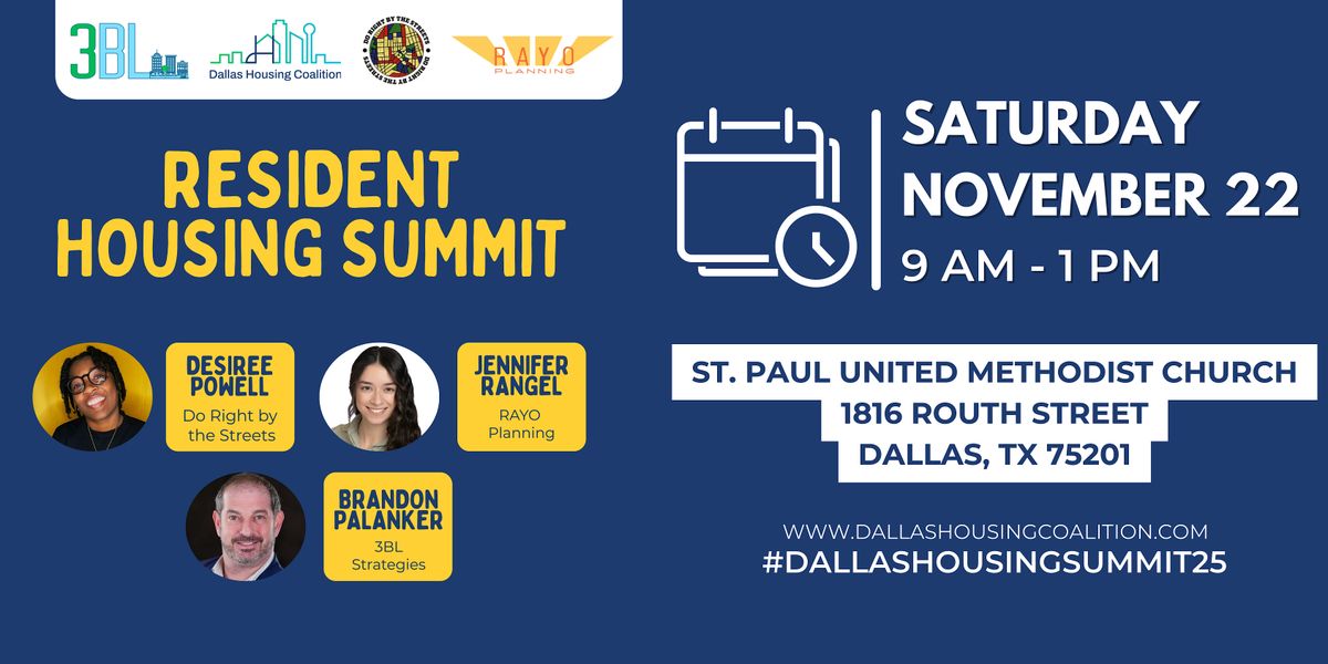 Dallas Housing Coalition Resident Housing Summit