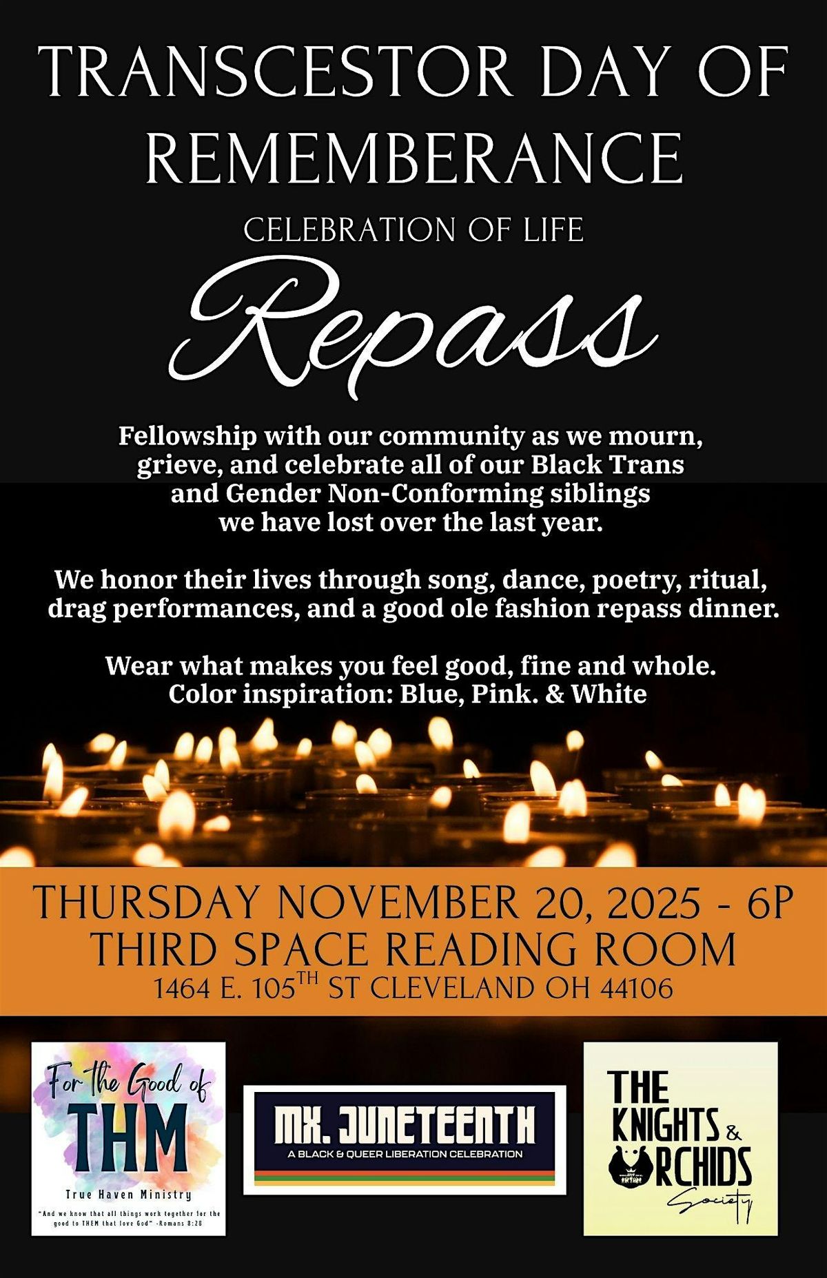 Transcestor Day of Remembrance: Celebration of Life Repass