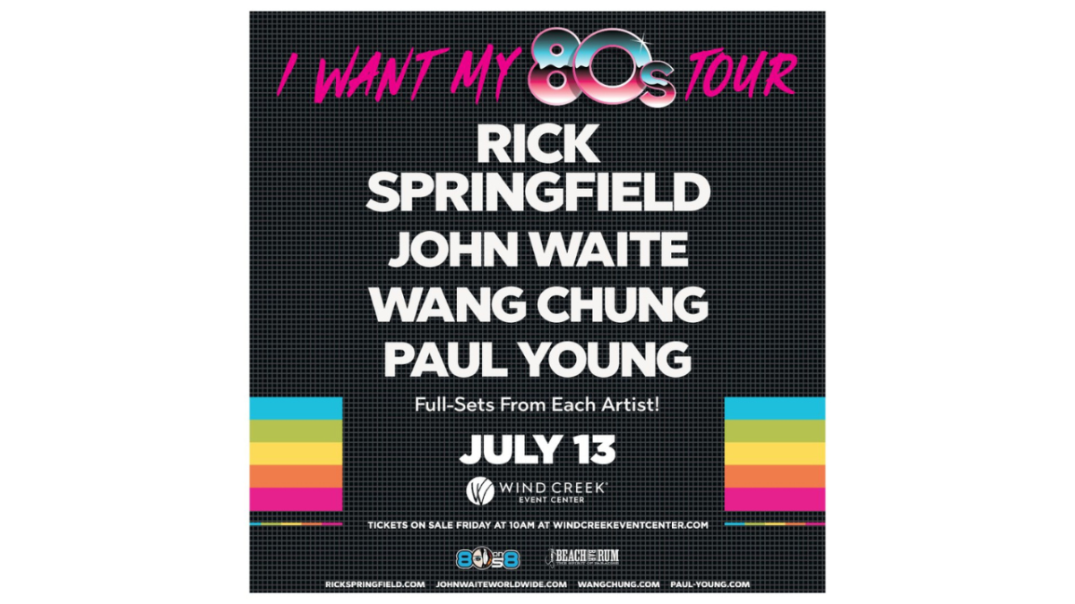 Rick Springfield with Wang Chung, John Waite, and Paul Young