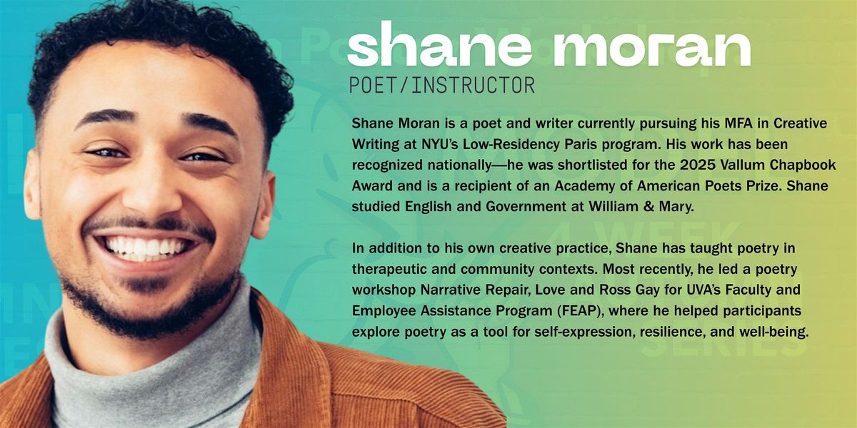 Richmond Teen Poetry Workshop: 4-Week Autumn Series