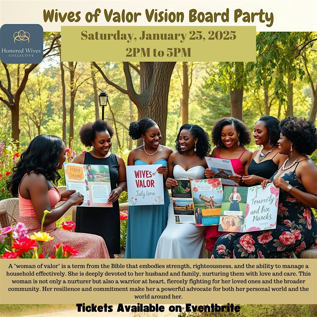 Wives of Valor Vision Board Party