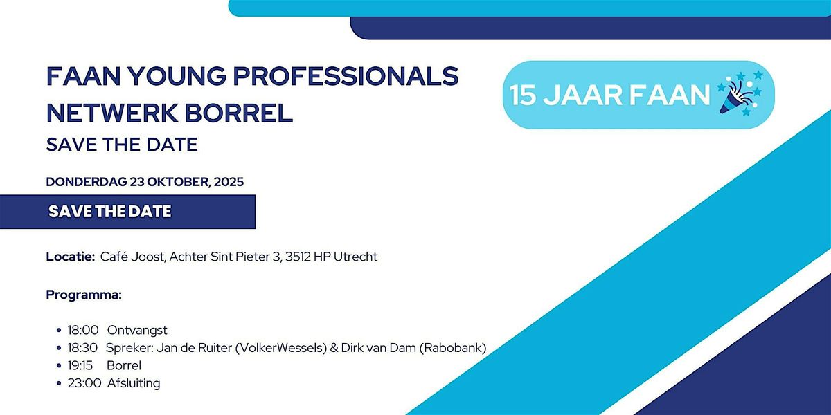 Netwerk borrel FAAN Young professionals