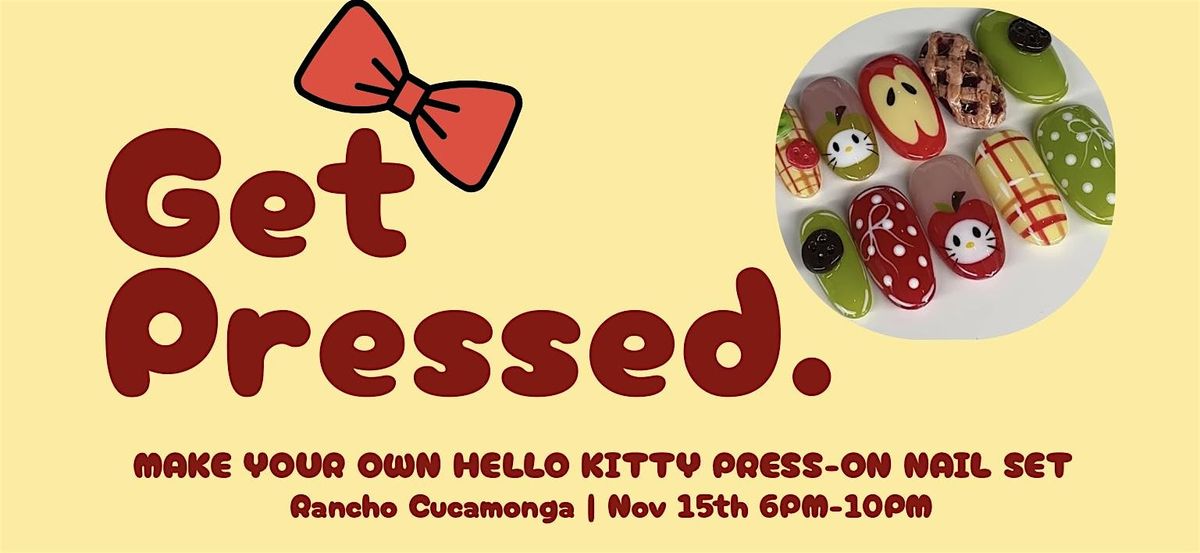 Sips & Sets - Hello Kitty Pie Press On Workshop