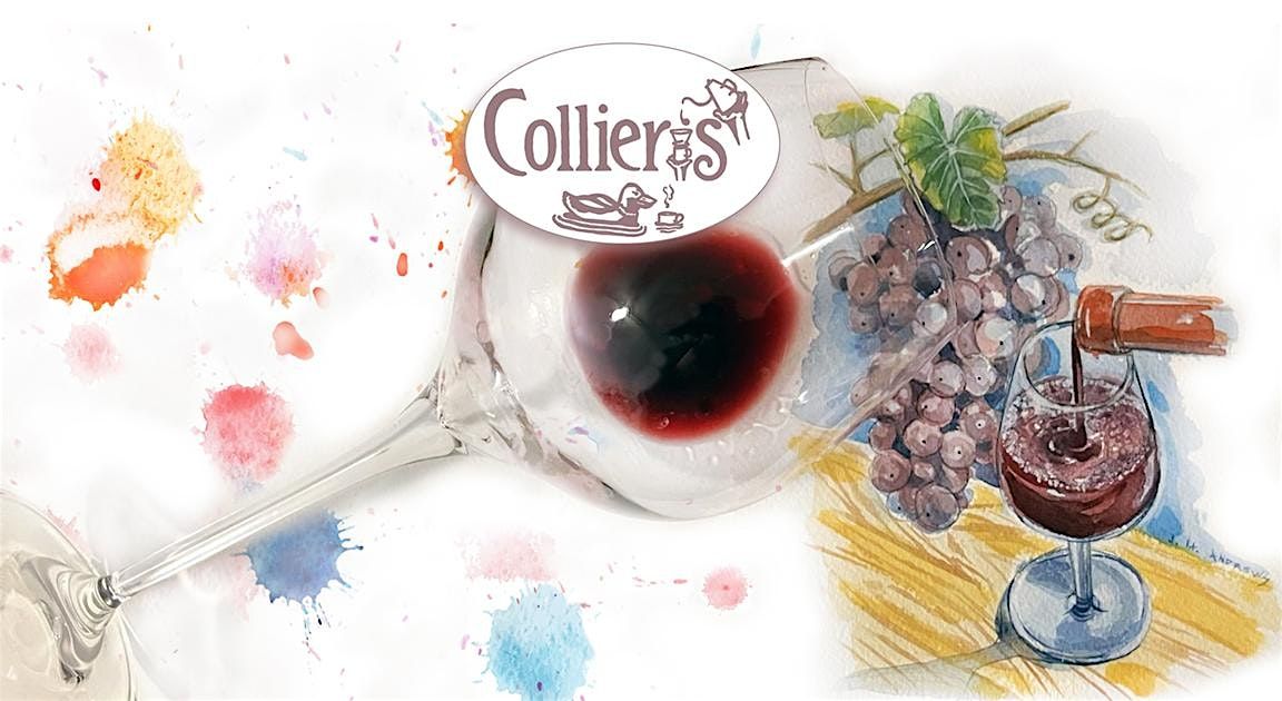 Watercolor & Wine Class @ Collier's Cafe 10\/25
