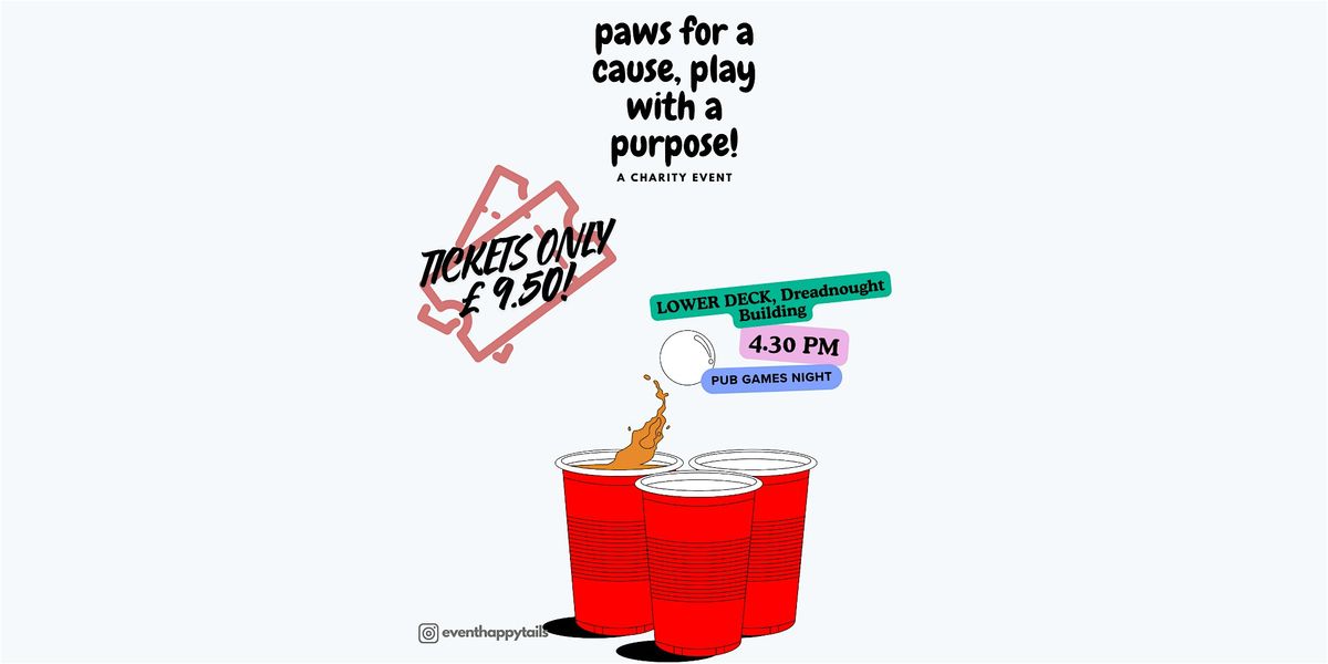 paws for a cause, play with a purpose!