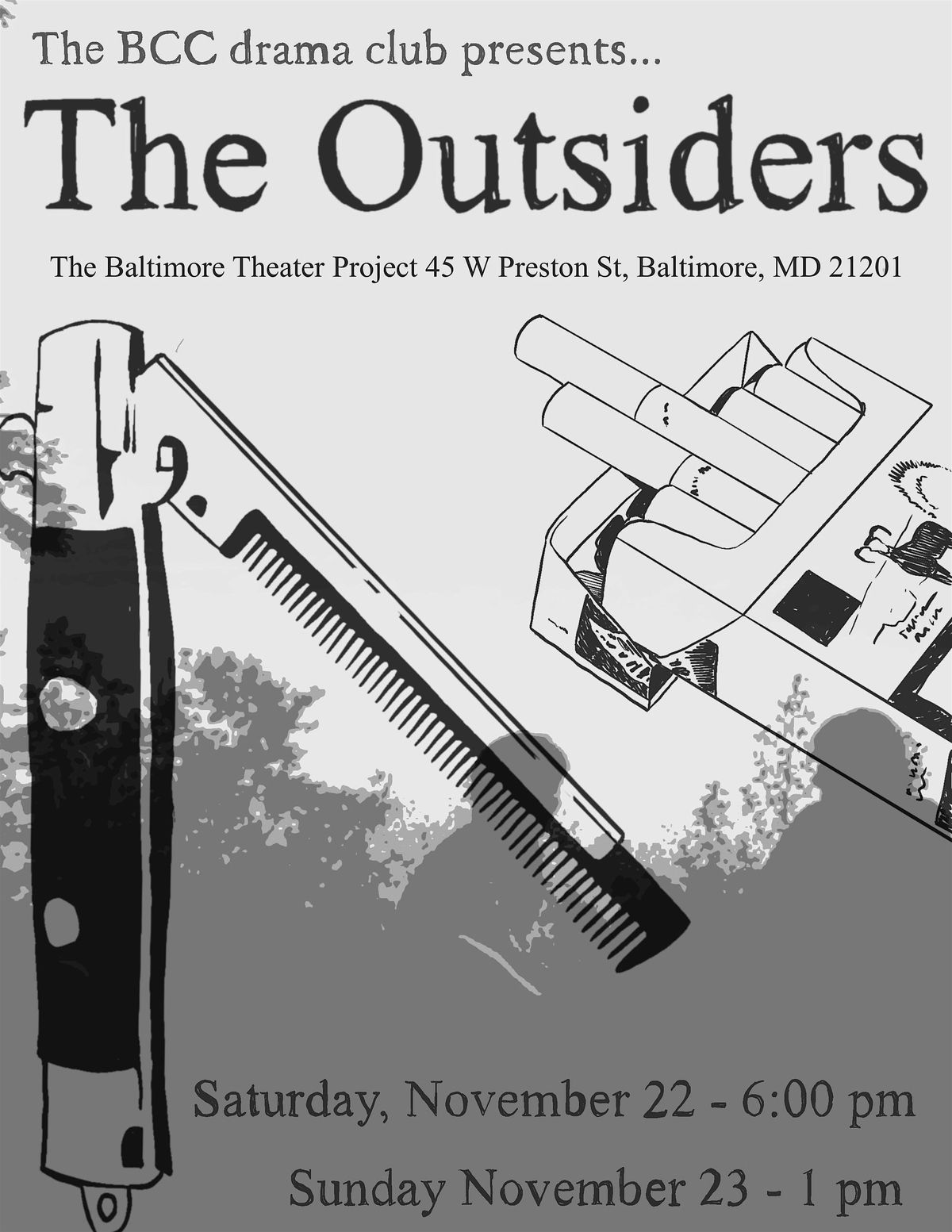 BCC Drama Club presents "The Outsiders"-Opening Performance