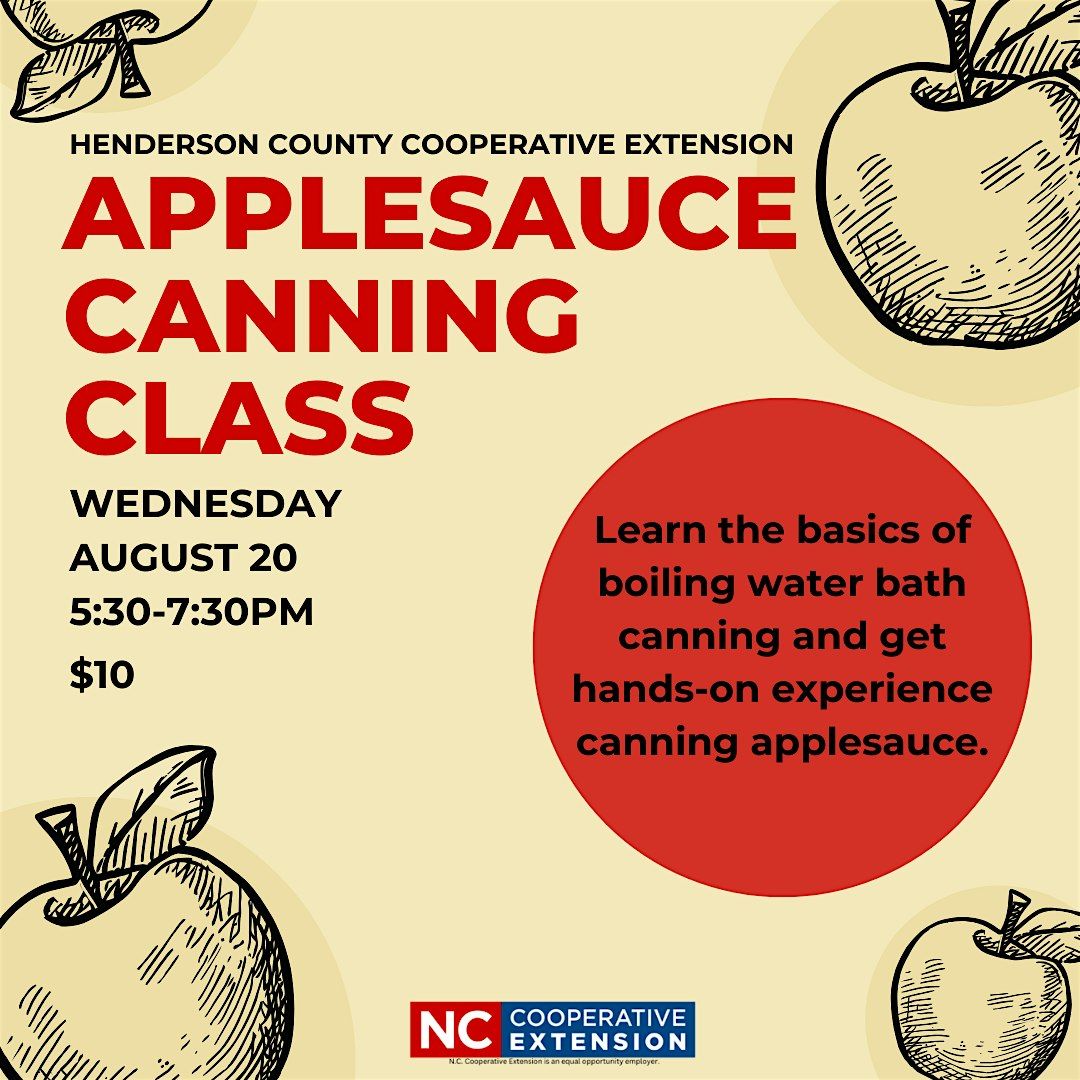 Food Preservation: Applesauce Canning Class