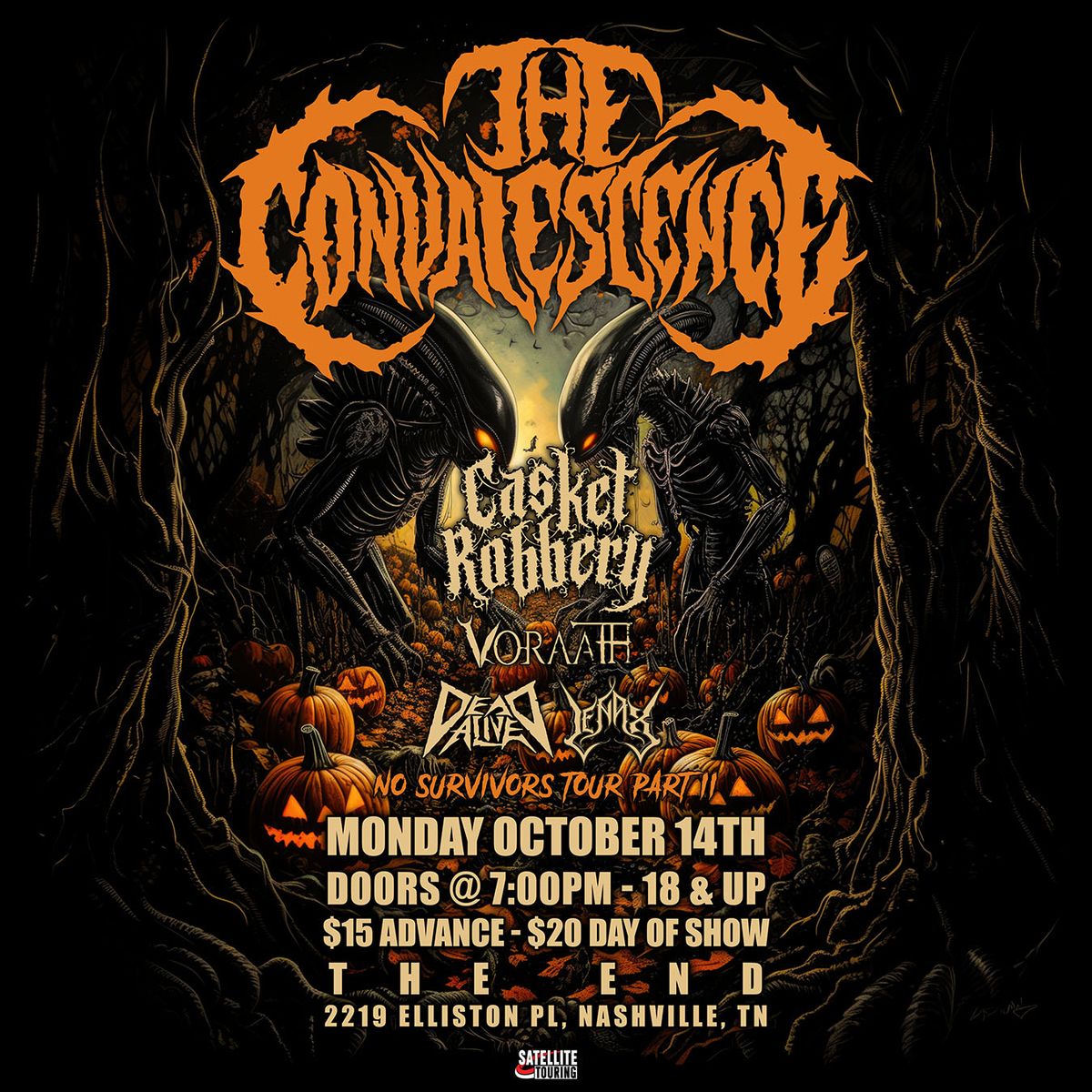 The Convalescence w\/Casket Robbery, Voraath, & More at The End 10\/14