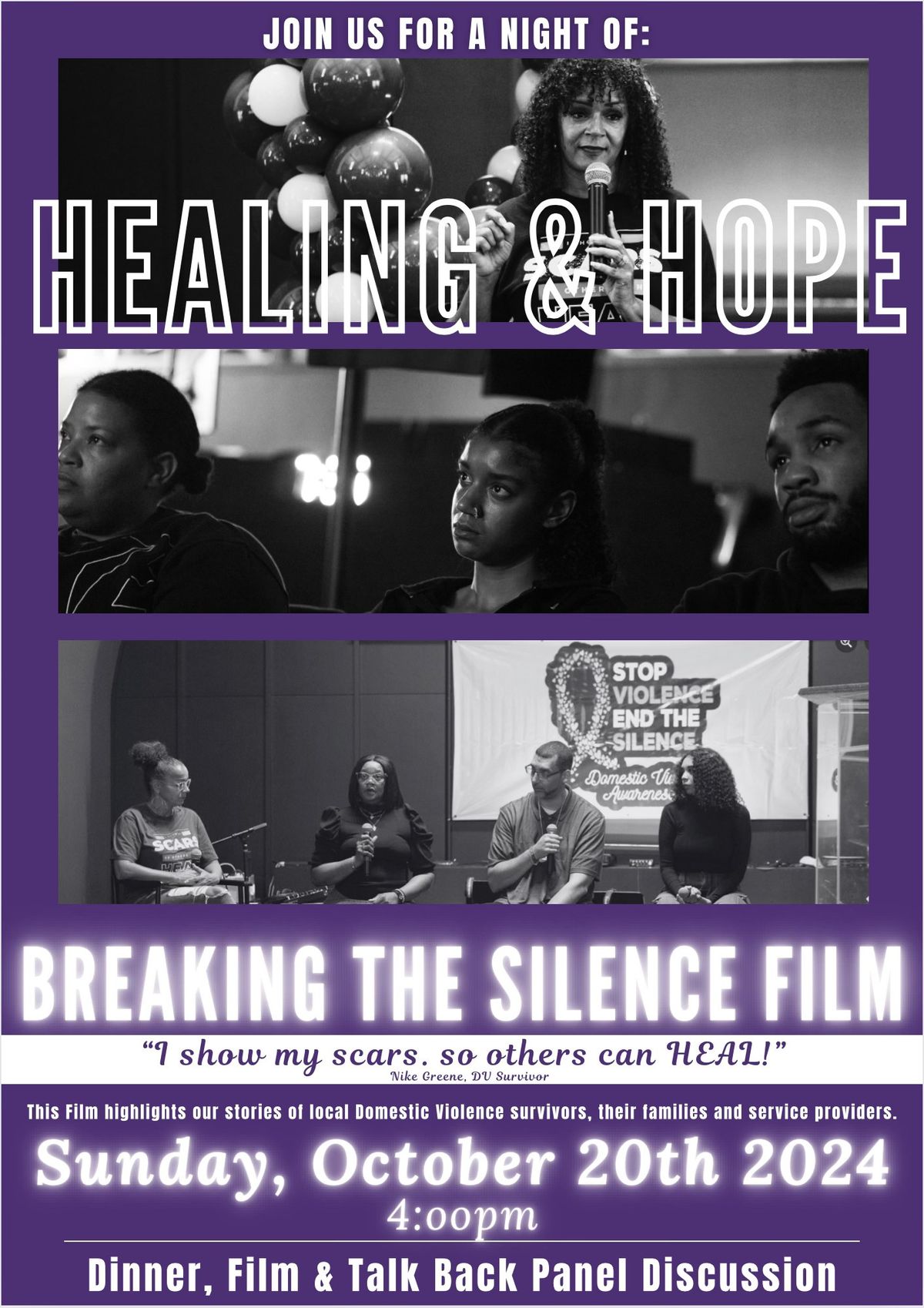 Breaking the Silence Film Showing and Panel Discussion