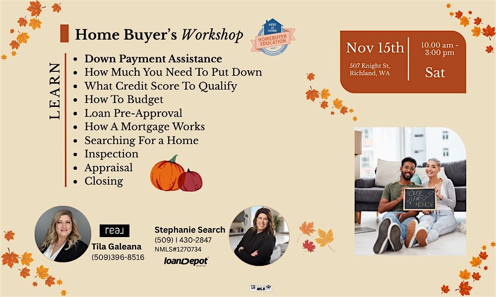 Free Homebuyer Class - WSHFC Sponsored - Nov 15th 2025