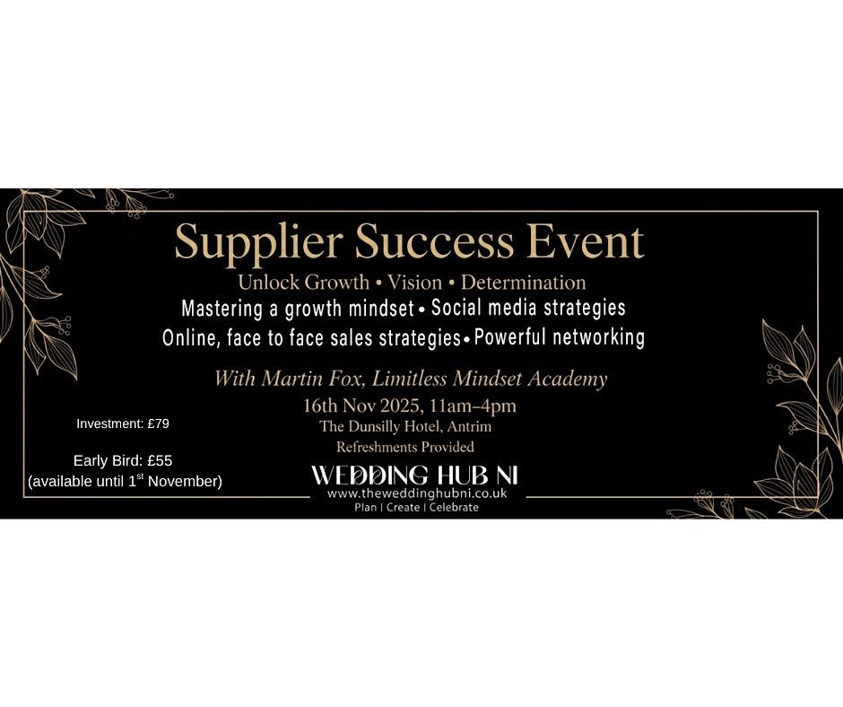 Suppliers Success Event - Taking your business to the next level in 2026