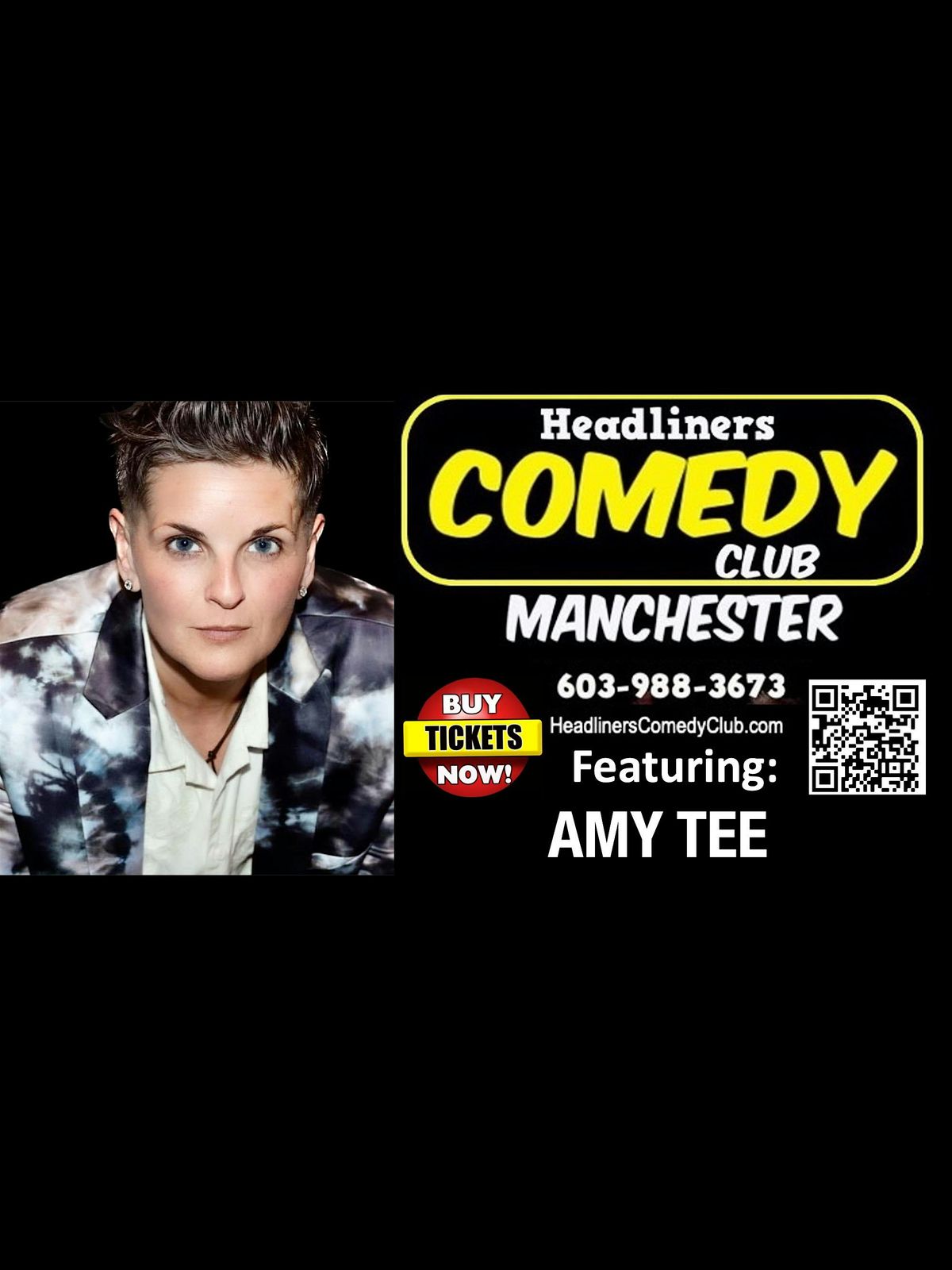 Comedian  AMY TEE  in Manchester NH
