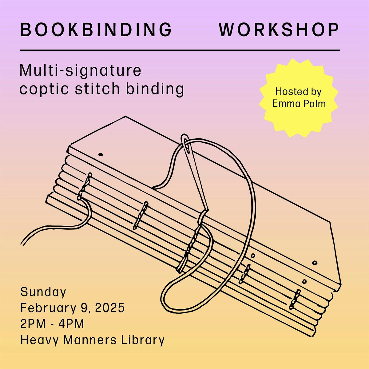 Bookbinding Workshop Hosted By Emma Palm (2\/9)