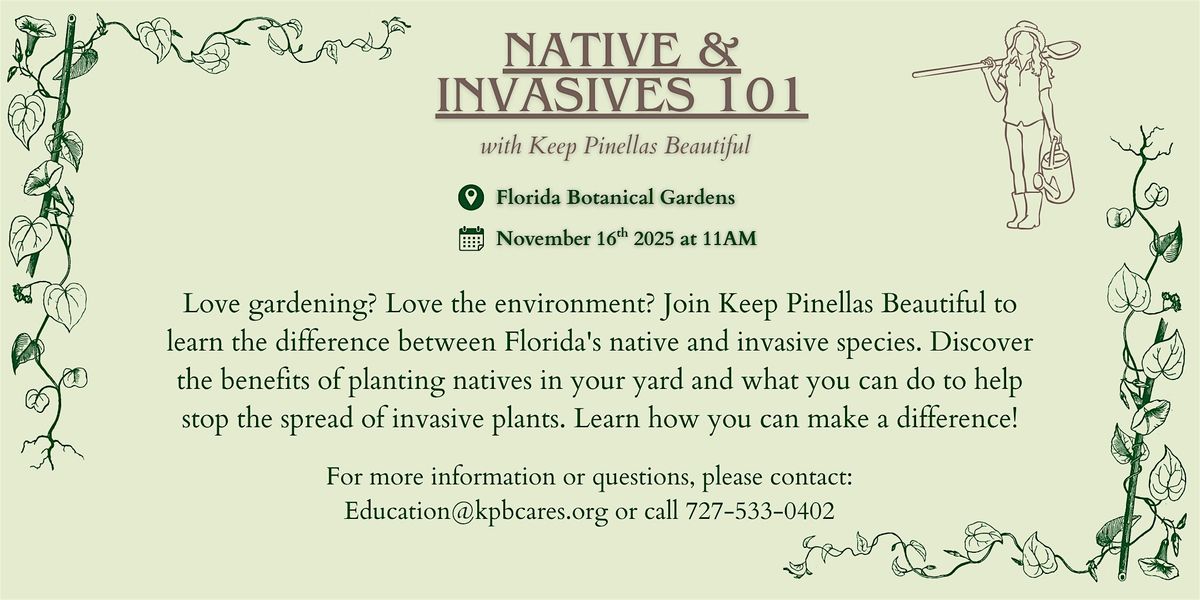 Natives & Invasives 101 with Keep Pinellas Beautiful