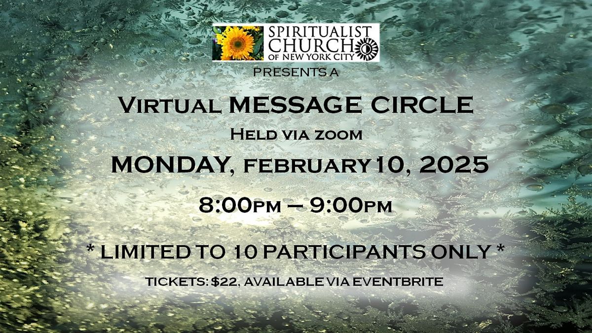 SCNYC Virtual Message Circle led by:  Revs. Nikenya Hall & Angel Favorite