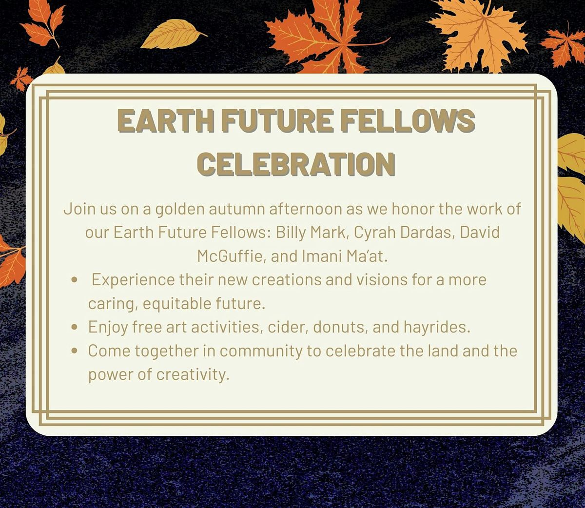 Earth Future Fellows Celebration