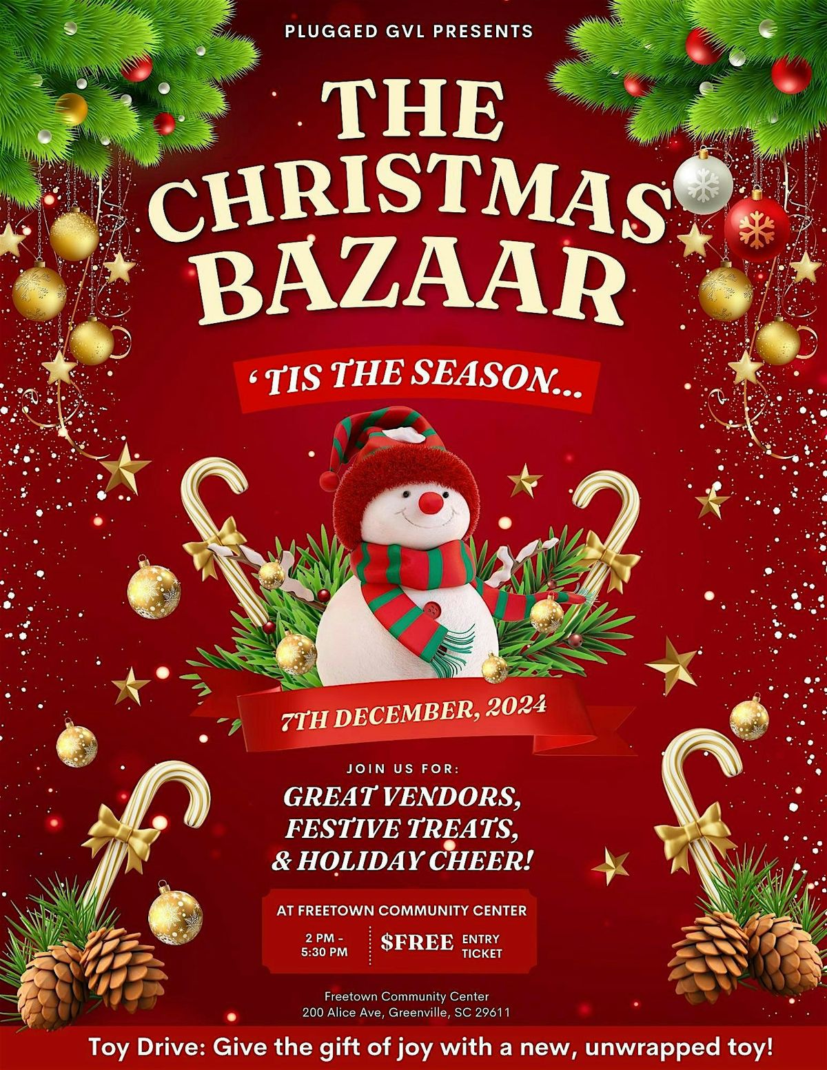 Plugged GVL Presents: The Christmas Bazaar & Toy Drive