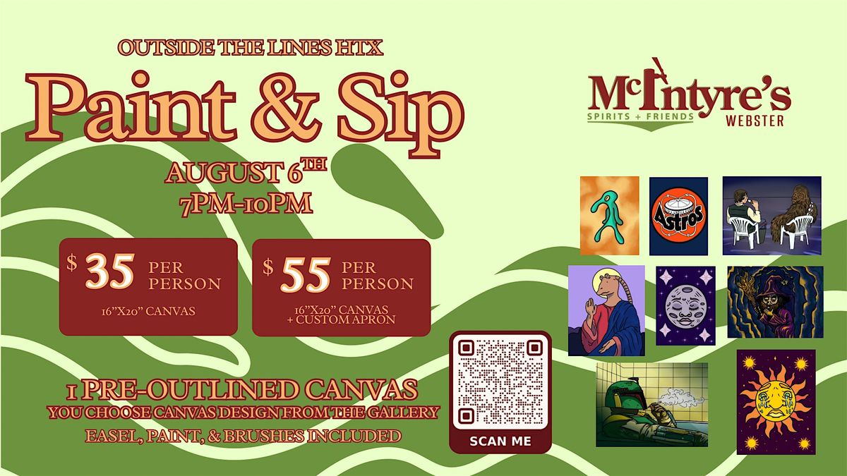 Paint & Sip At McIntyre's Webster