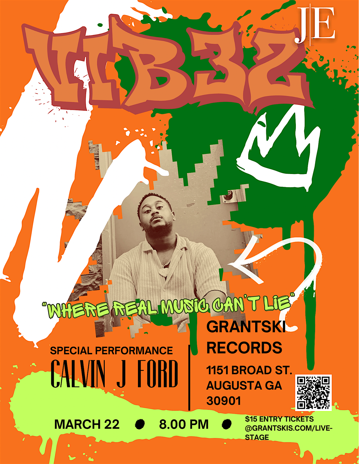 VIBEZ SHOWCASE FT. CALVIN J. FORD LIVE AT GRANTSKI RECORDS