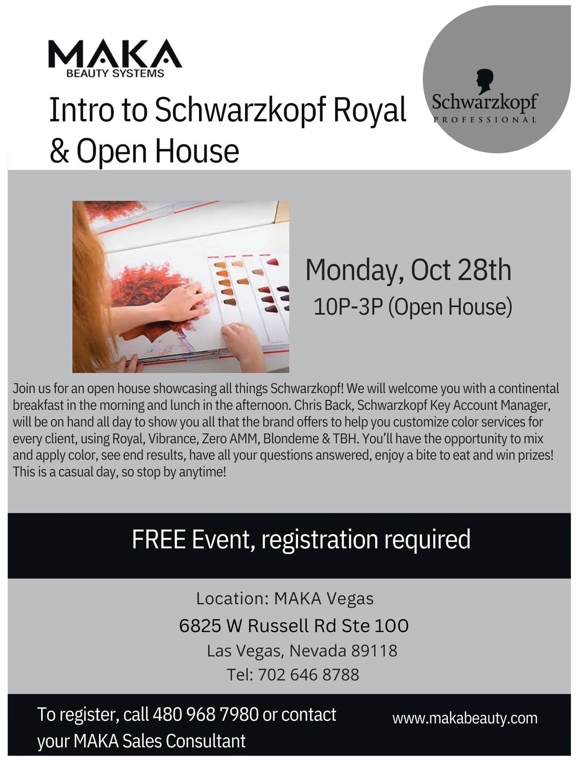 Intro to Schwarzkopf Royal Class  Vegas 10\/28\/24 10am-3pm