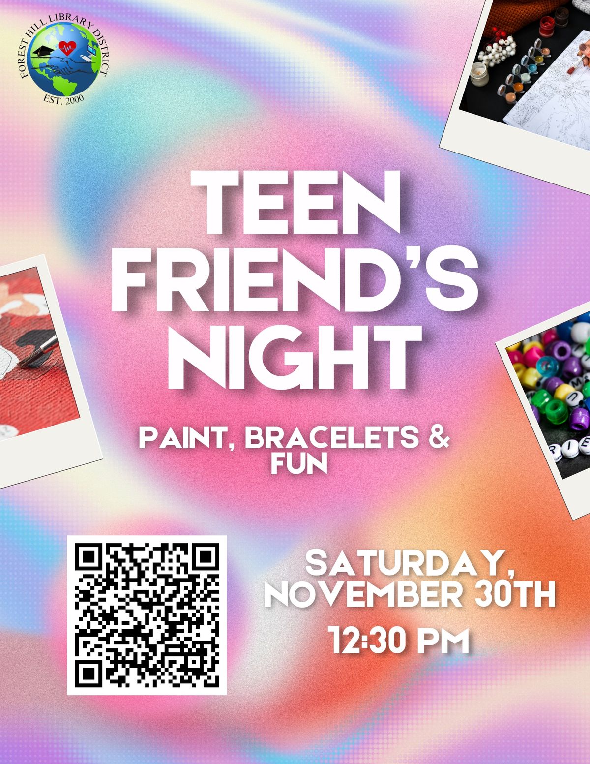 Paint, Bracelets & Fun: Teen Friends' Night!