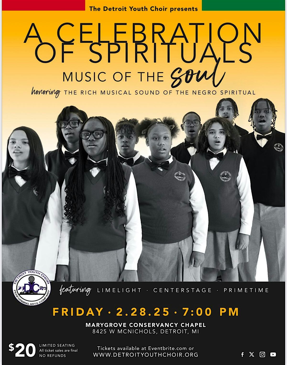 A Celebration of Spirituals "Music of the Soul