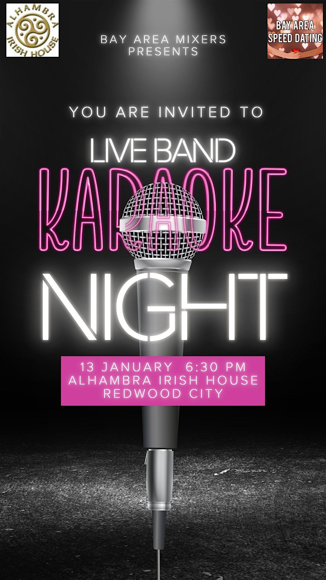 Singles Mixer Live Band Karaoke Night