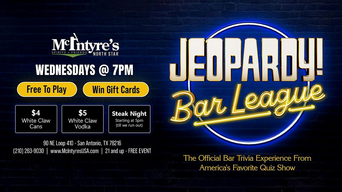 Jeopardy Bar League at McIntyre's North Star!