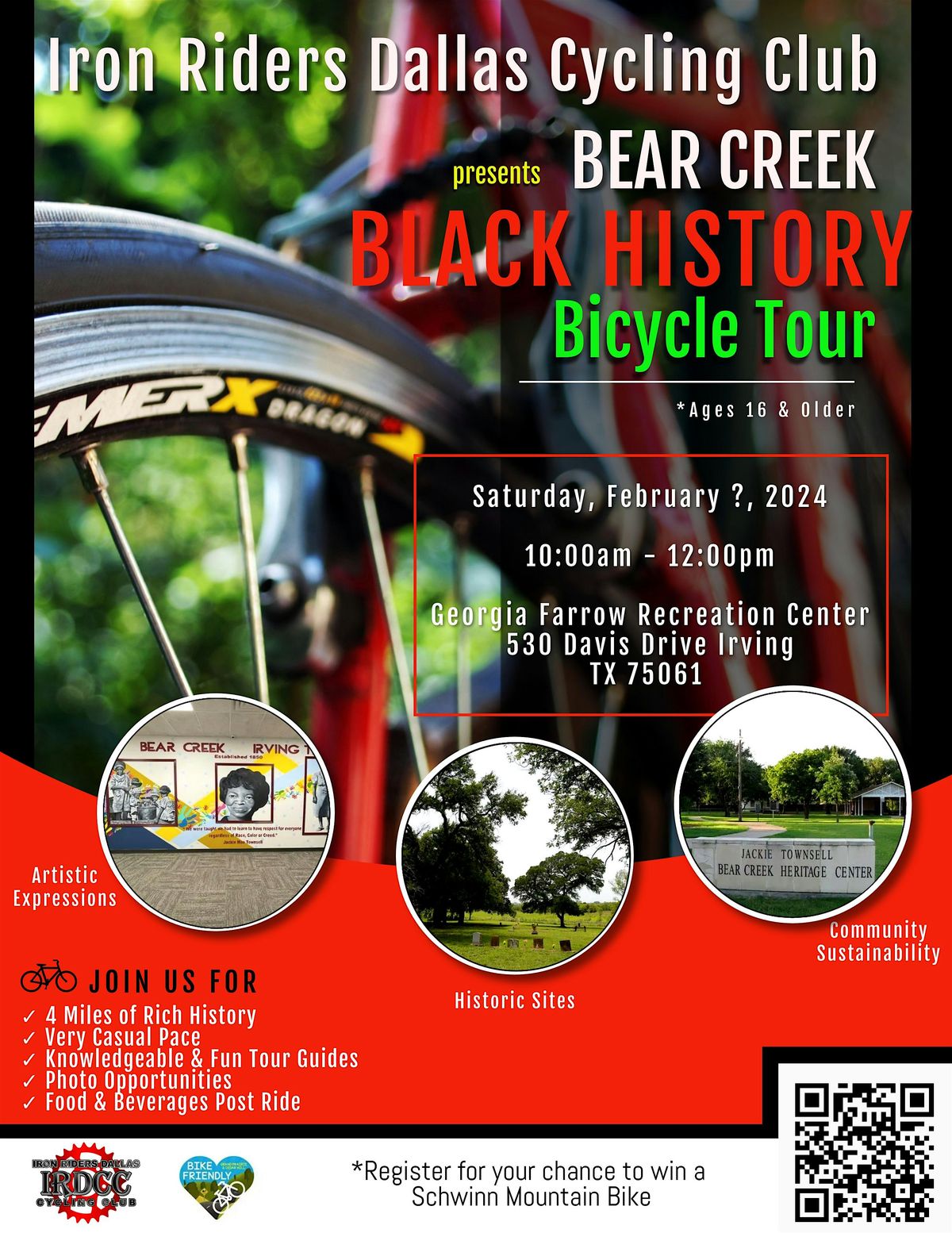 Black History Bicycle Tour  - Bear Creek Irving, TX