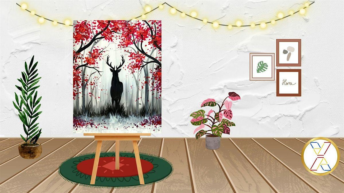 Paint Night : \u201cWinter Stag\u201c