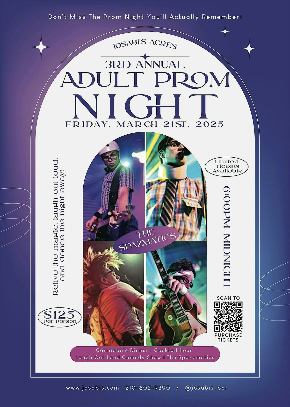 Josabi's Acres 3rd Annual | Adult Prom Night with THE Spazmatics