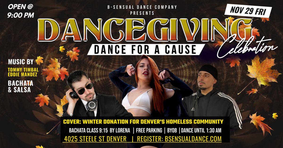 DANCEGIVING - DANCE FOR A CAUSE