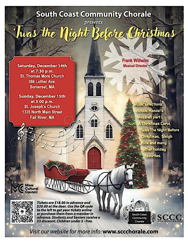 SCCC presents "'Twas the Night Before Christmas" on Sunday in Fall River