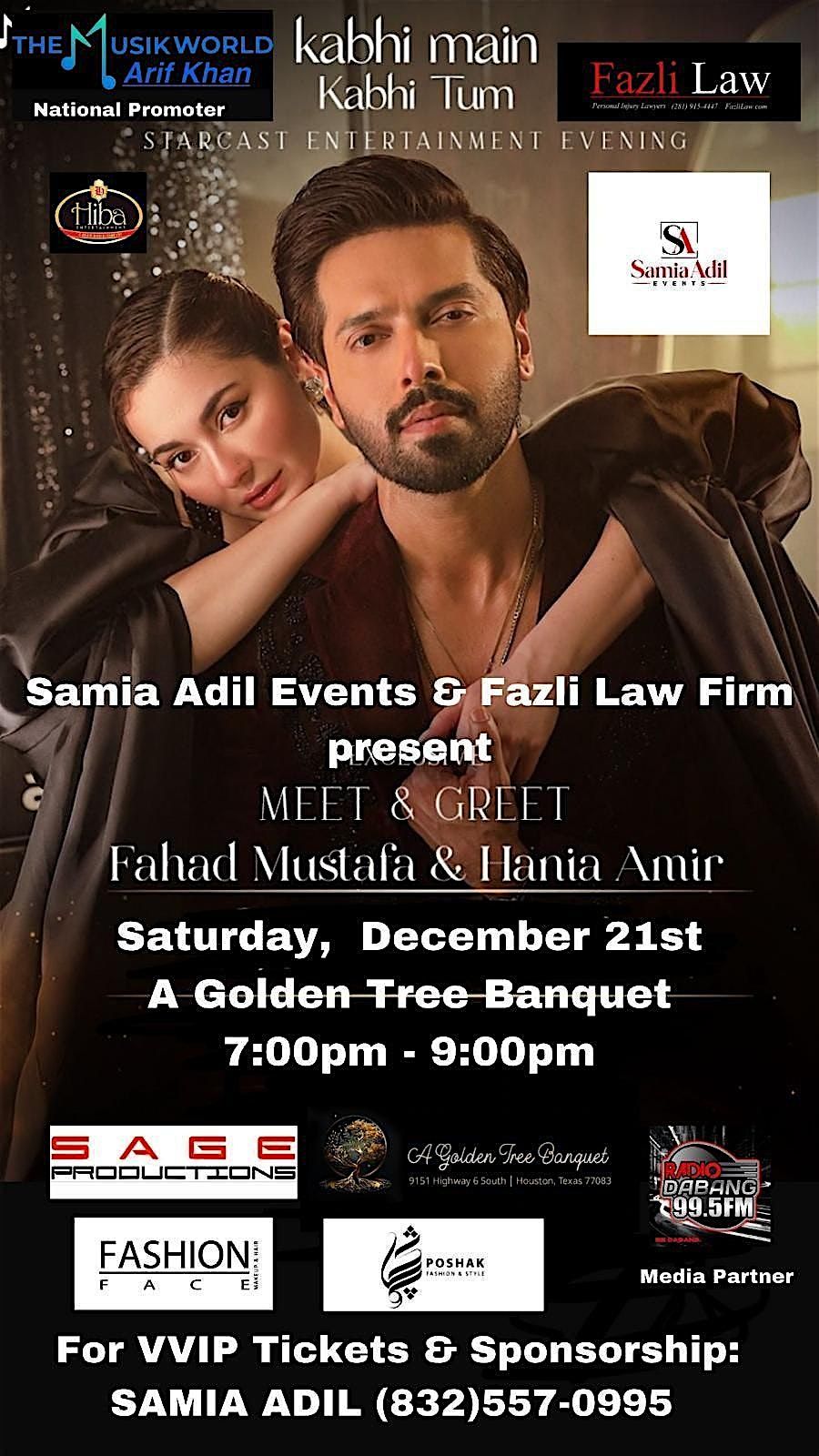 Exclusive Meet & Greet with Hania Amir and Fahad Mustafa