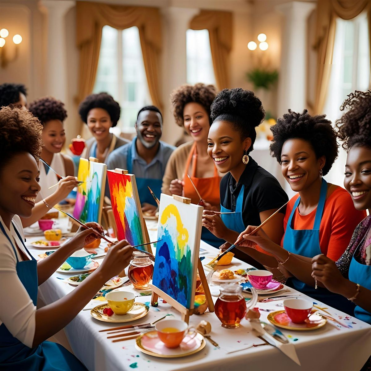 Paint and Sip Holy Tea Party