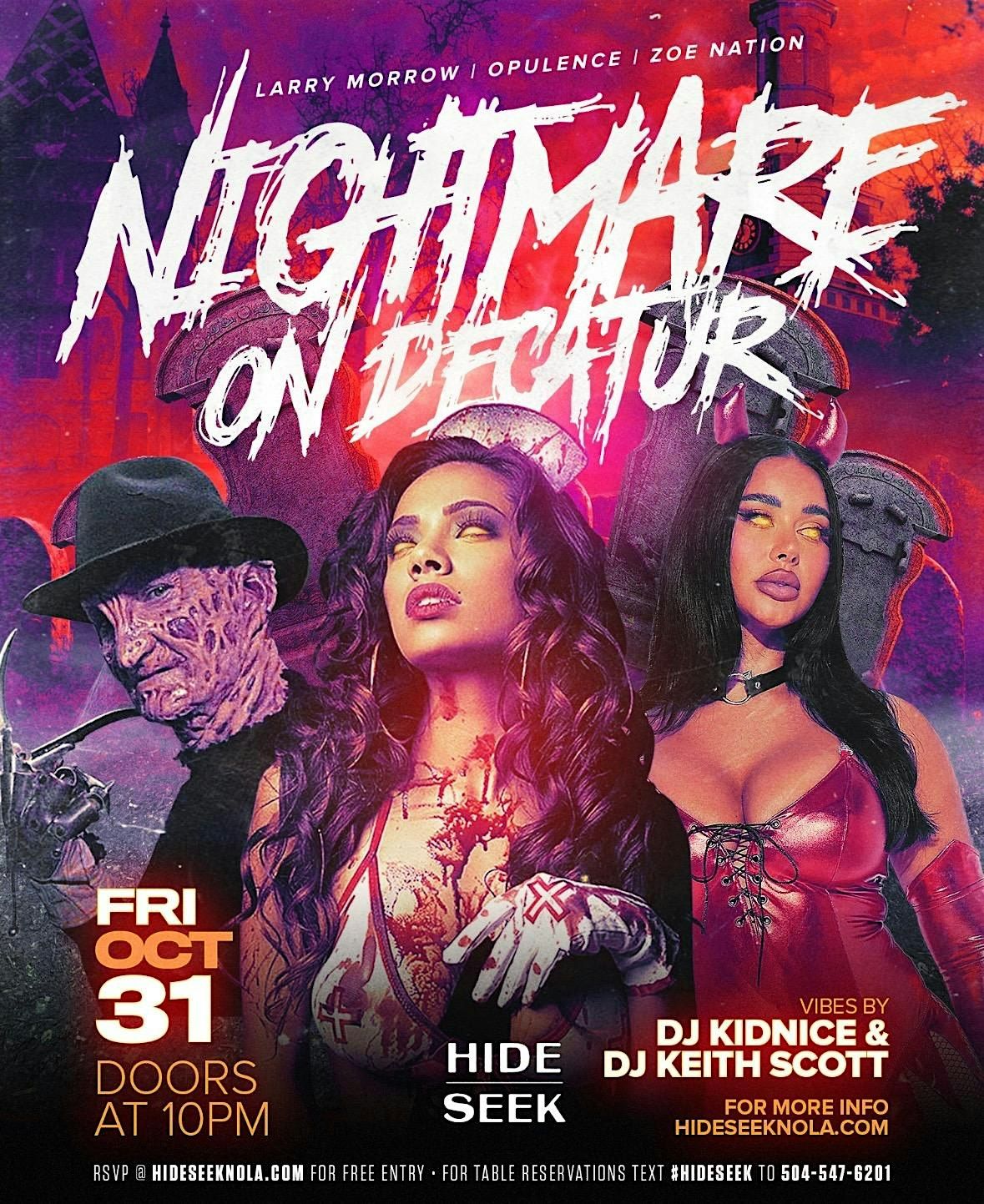"Nightmare on Decatur" Halloween Costume Party @ HIDE\/SEEK