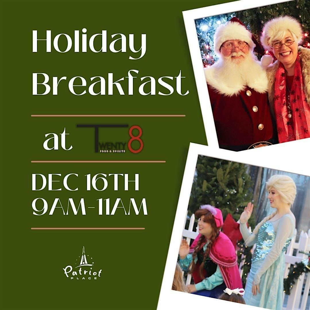 Breakfast with Santa at Twenty8 at The Renaissance Hotel Patriot Place