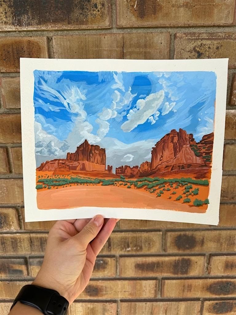 Craft Lake City Workshop: Southern Utah Gouache Painting