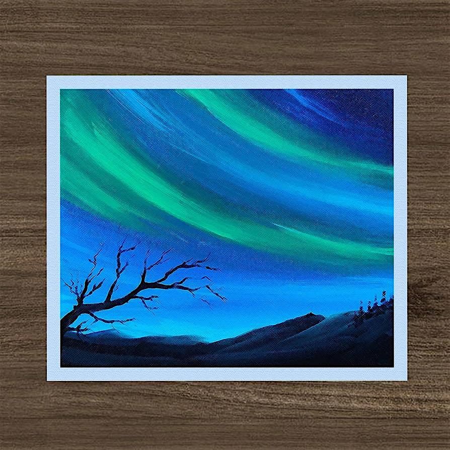 Family Art Painting Workshop - We Saw The Aurora in Halifax!