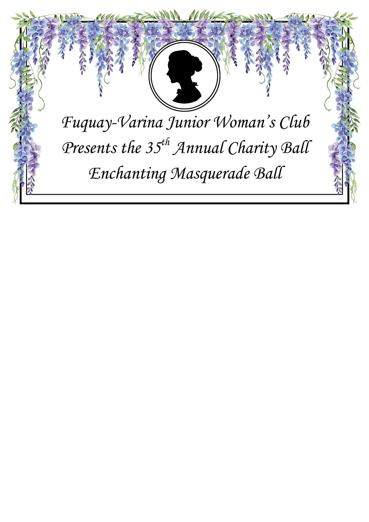 35th Annual FV Junior Woman's Club Charity Ball: Enchanting Masquerade
