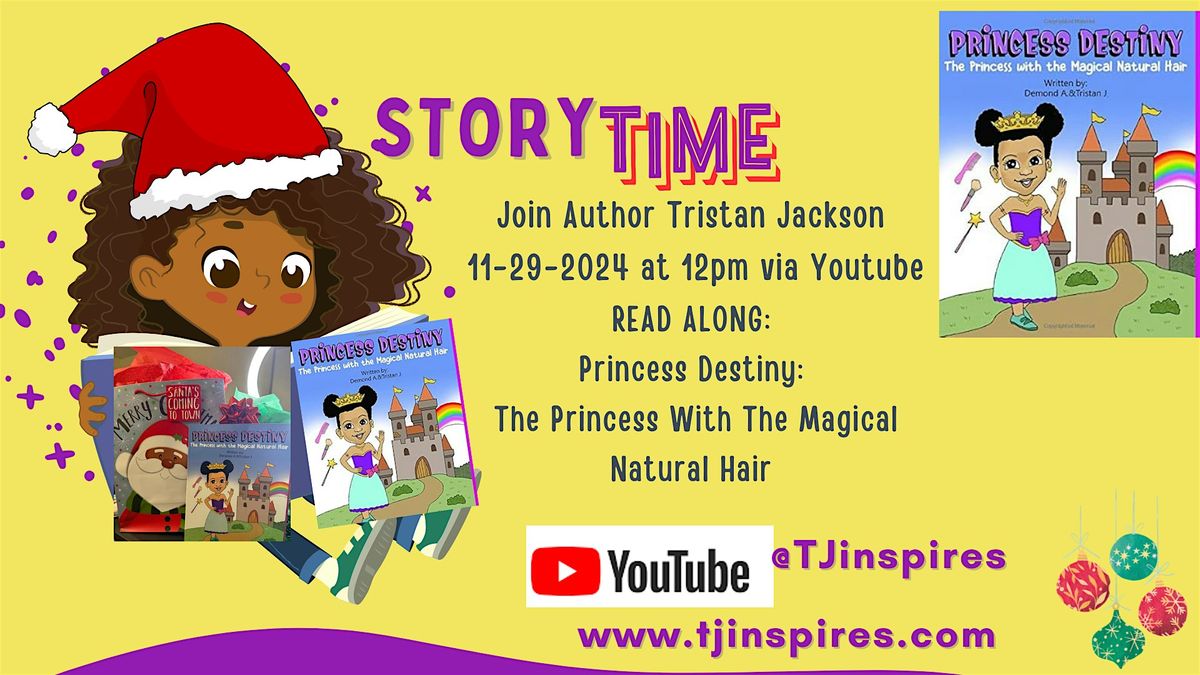 Story Time: Kids Read Aloud: Princess Destiny: Holiday Reading via Youtube