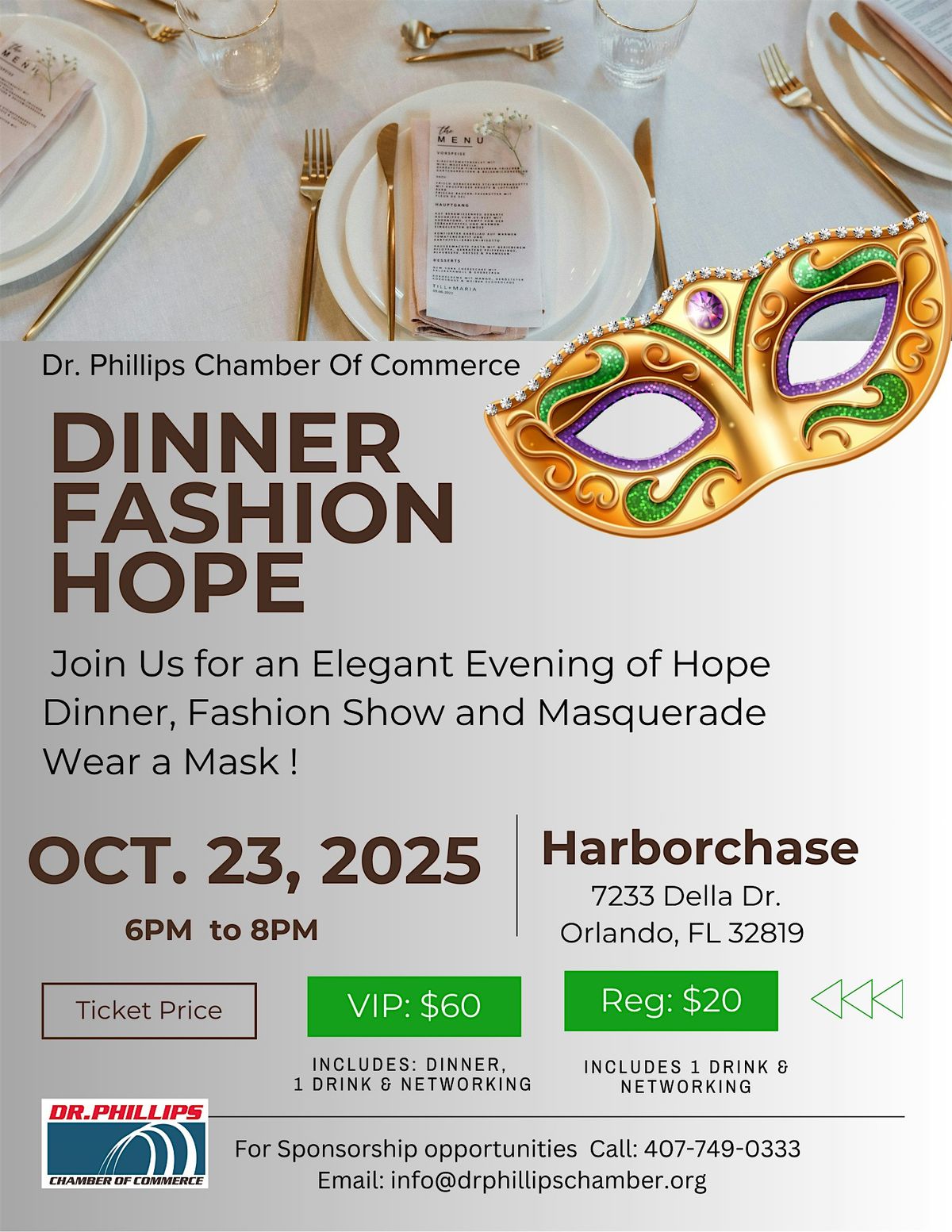 Join Us for an Elegant Evening of Dinner and Fashion Show with Hope