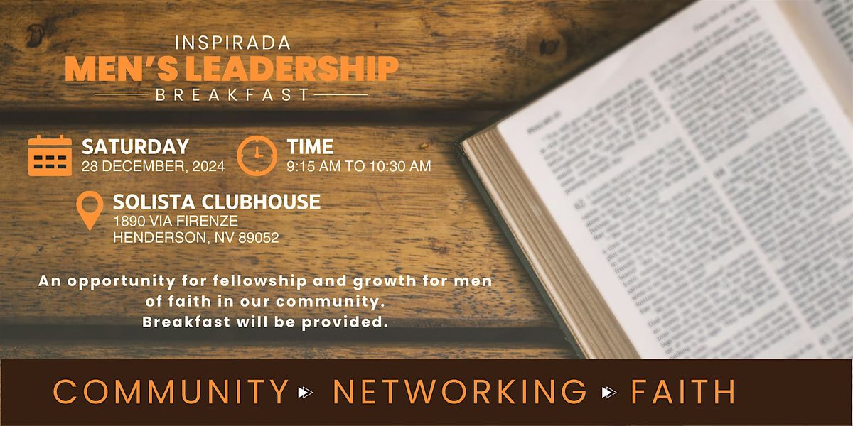 Inspirada Men\u2019s Leadership Breakfast - December