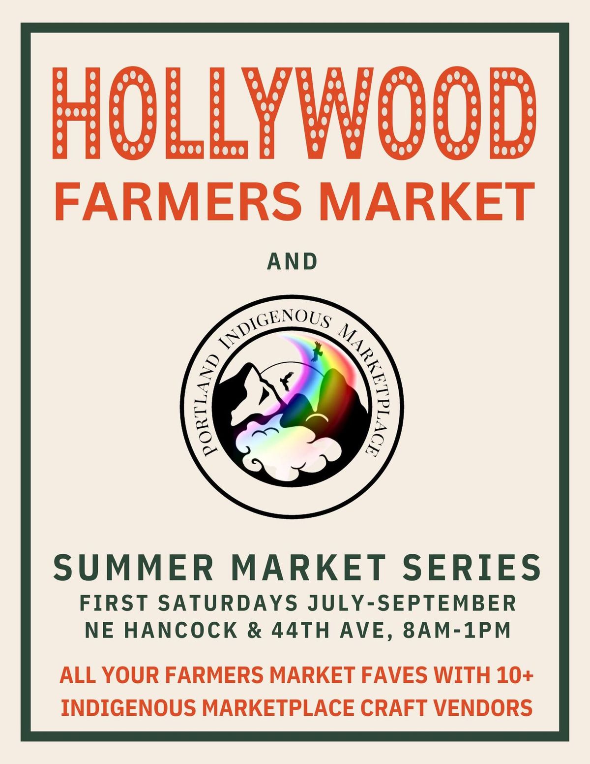 Indigenous Marketplace and Hollywood Farmers Market First Saturday Series