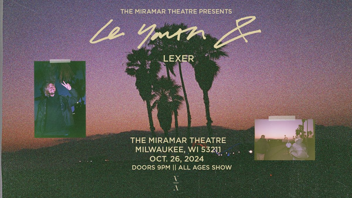 Le Youth & ... Lexer at The Miramar Theatre