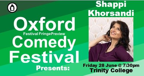 Shappi Khorsandi at The Oxford Comedy Festival