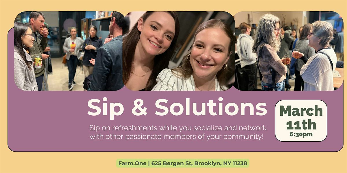 Sip and Solutions: A Climate Themed Happy Hour Event